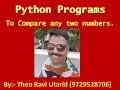 Python program to any Compare two Numbers