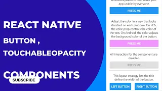 React Native Tutorial - React Native Custom Button TouchableOpacity