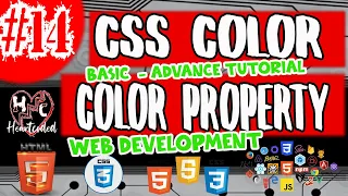 CSS COLOR BASIC - ADVANCE HTML CSS JAVASCRIPT LESSON 14