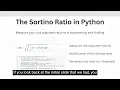 How to measure your risk-adjusted returns with the Sortino ratio