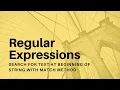 Regular Expressions - 02