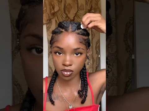 6 natural cornrows🫶🏽 #happyblackhistorymonth #naturalhairstyles #naturalhair #type4hair