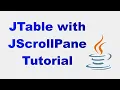 Java Swing JTable Demo