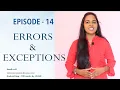 Episode-14 and Exceptions in Python Part - 1