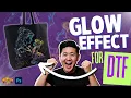 Halftone and Knockout for DTF GLOW Effect