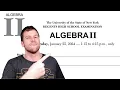 Algebra 2 Regents January 2024 Part 1 Questions 1 - 24