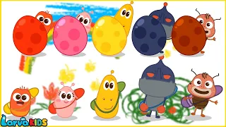 Surprise Eggs + Mix Kids Songs Compilation | Nursery Rhymes | LarvaKids TV