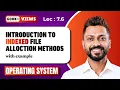 L-7 6 Indexed File Allocation in Operating System