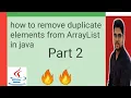 how to remove duplicate elements from ArrayList in java part 2 Shyam Sundar