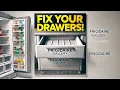 Broken Frigidaire Gallery Refrigerator Drawer Fix in Minutes