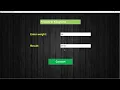 Weight Converter Application in Java GUI Project with Real-Time Conversion