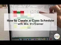 Creating Your Special Ed Master Schedule in Excel Step-by-Step for Inclusion Resource and Paras