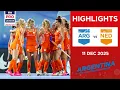 Argentina vs Netherlands (W) | Full Highlights | FIH Hockey Pro League 2025-26 | 11 December 2025