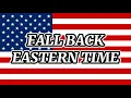 Moment when Daylight Savings Time ends on the East Coast of the U S 2025