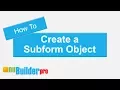 How To Create A Subform With nuBuilderPro 6 10
