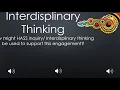 interdisciplinary thinking