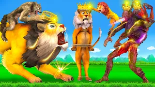 Hindi Kahani Lion Amazing विशाल शेर Lion King Hindi Video जादुई ताज विशाल वाला युवराज शेर भेड़िया