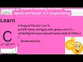 Data File Handling function fgets and fputs in C Programming part-3