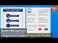 Python Tkinter Page Switching Registration Form Student Management Project Part 3