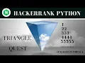 TRIANGLE QUEST Python Python Hackerrank Solution English Tutorial