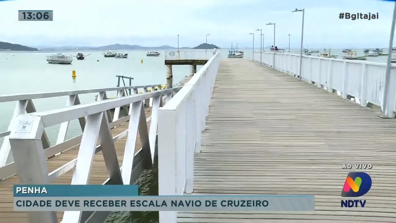 Cidade de Penha deve receber escala navio de cruzeiro