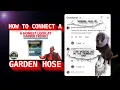 Connect a garden hose to Harbor Freight Pump