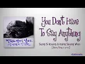 Sung Si Kyung & Kang Seung Won - You don't have to say anything (I already know) (말하지 않아도 알아요) Lyric
