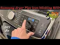 Samsung Dryer pipe icon blinking red