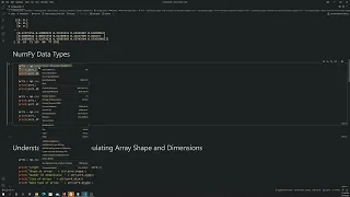 Python NumPy Data Types