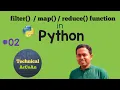filter map reduce function in Python Python Tutorial for Beginners