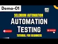 Selenium Automation Demo 01 Automation Testing Tutorial for Beginners