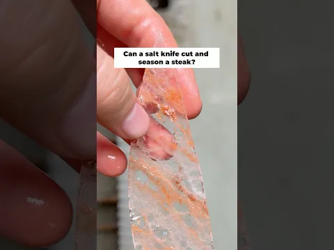 Does a steak cut by salt taste good?