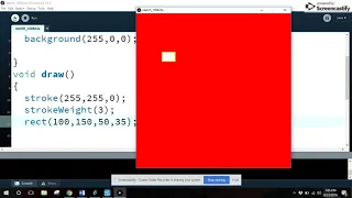 Processing Tutorial Drawing a Rectangle