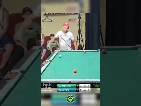 Baianinho deu trancada com telefone e tudo! 🤯    #vagnaoararaquara #sinuca #viral