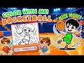 Color with Me Basketball Pages for Kids Adults Easy and Fun Coloring by ColoringHub