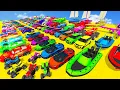 Download Lagu GTA V Mods New Epic Ultimate Stunt Challenge 💥SPIDER-MAN With Super Car Motocycle Helicopter \u0026 Boats