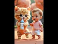 Pok ame-ame belalang kupu-kupu • kucing \u0026 bayi #kucinglucu #kucing #bayilucu #pokameame #viralvideo