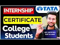 Tata Forage Internship Certificate Just In 5 Min Tata AI Data Analytics Program Forage 2025