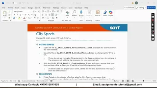 Illustrated Excel 2019 Module 5 End of Module Project 1 City Sports