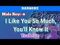 Download Lagu I Like You So Much, You'll Know It by Ysabelle (Karaoke : Male Key : -6)