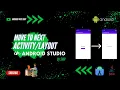 Move to next Using Intent with the Button Android Studio JAVA AndroidWithShiv
