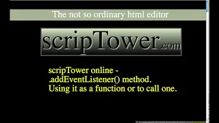 addEventListener using it as a function or to call one