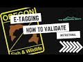 ODFW E-Tagging How to Validate a Hunting Tag in the App