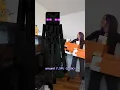 Building a GIANT ENDERMAN only using PAPER NO glue No tape