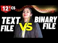 Difference Between Text File and Binary File Class 12 CS