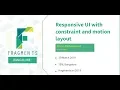 Responsive UI with Constraint and Motion layout