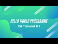 Create a Console Application - Hello World