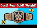 Real Gold In WWE Championship Belt Cost Weight Of WWE Championship Wrestling Pointz