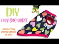 DIY How to sew an EASY dog shirt without professional sewing FREE PATTERN 2023