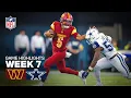 Washington Commanders vs Dallas Cowboys Game Highlights 2025 NFL Season Week 7